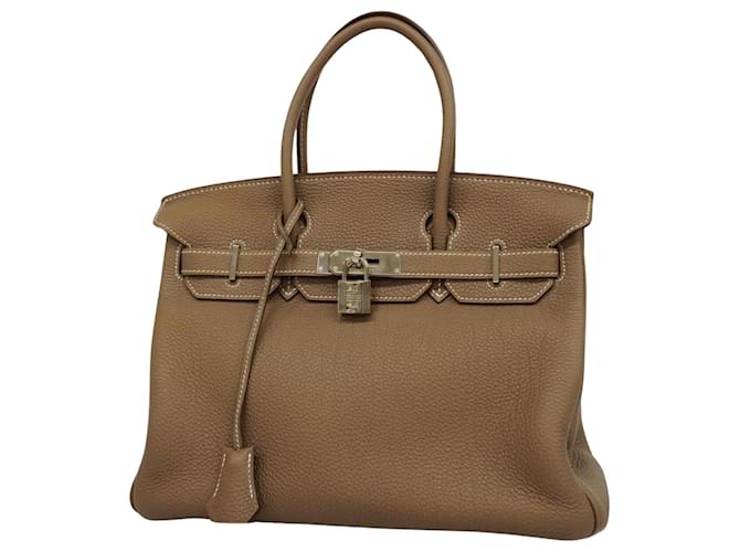 Hermès HERMES BIRKIN 30 Cuir Gris  ref.1127780