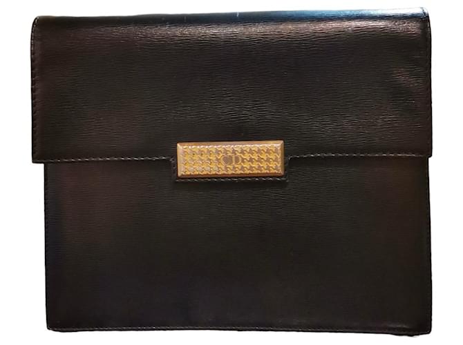 Christian Dior Vintage Black Leather  ref.1127891