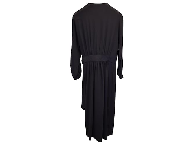 Joseph Wrap Dress in Black Viscose Cellulose fibre  ref.1127977