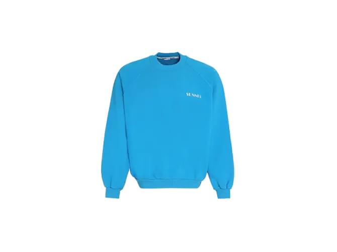 Autre Marque Mini Logo Sweater Blue Cotton  ref.1127993