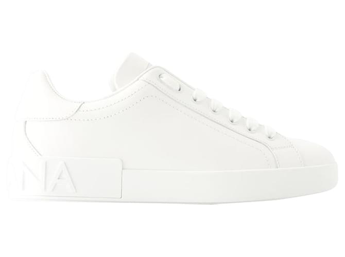 Dolce & Gabbana Portofino Sneakers - Dolce&Gabbana - Leather - White  ref.1128029