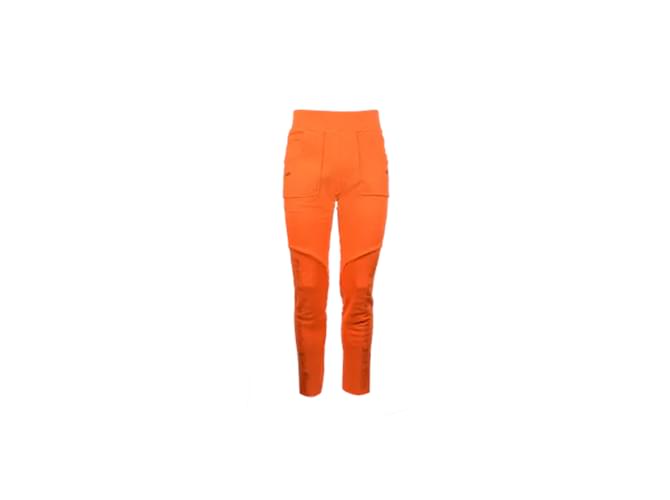 Autre Marque Zip Vlone x Off-white pants Orange Cotton  ref.1128065