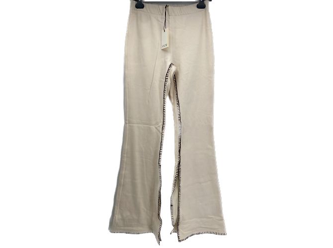 Autre Marque Pantalones ANIM T.International M Algodón Beige