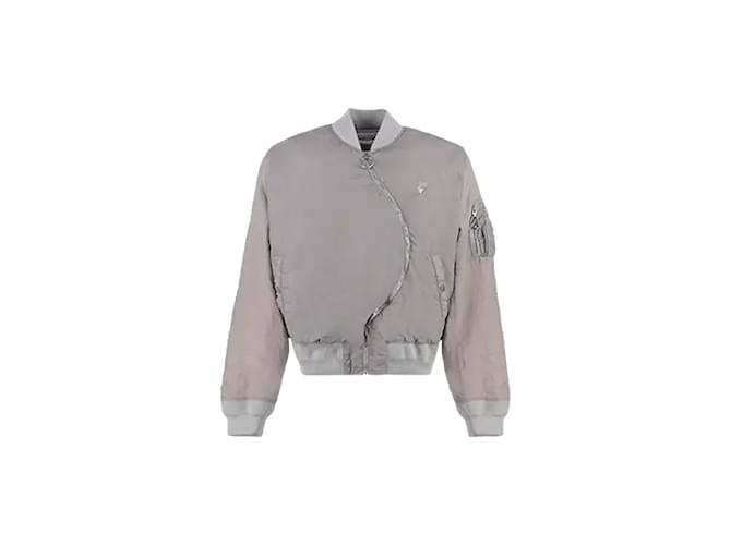 Autre Marque Ow Arrow Twist Zip Bomber Grey Nylon  ref.1128131