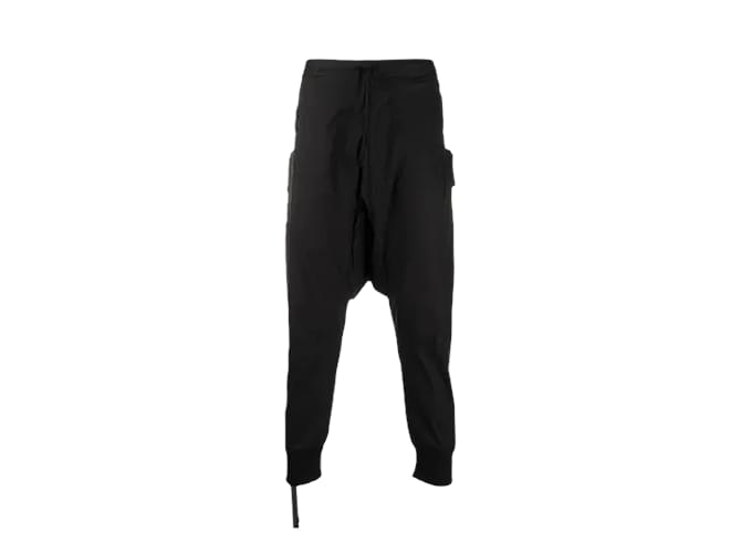 Unravel Project Drop Crotch Trousers Black Cotton  ref.1128144
