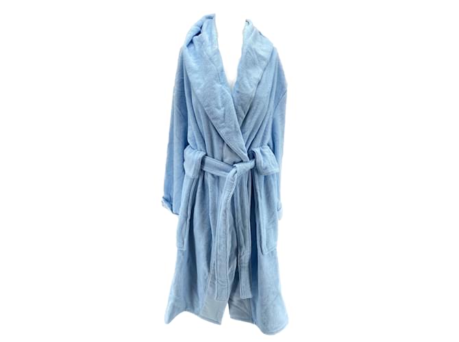 Autre Marque NON SIGNÉ / Robes NON SIGNÉES T.International S Coton Bleu  ref.1128226
