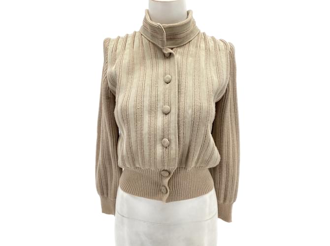 LOEWE  Knitwear T.fr 42 Wool Beige  ref.1128340