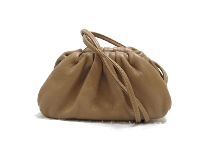 Bottega Veneta The Pouch Leather Bag Brown  ref.1128397