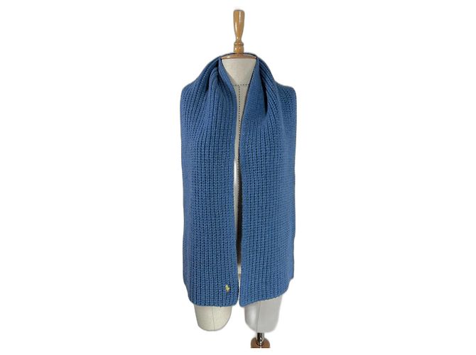 Bufanda de lana Polo Ralph Lauren azul