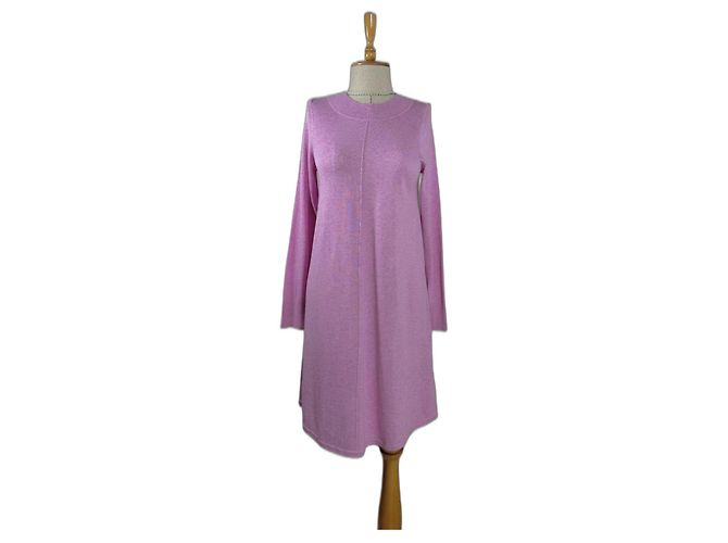 Autre Marque Lila Kleid aus Baumwolle und Viskose