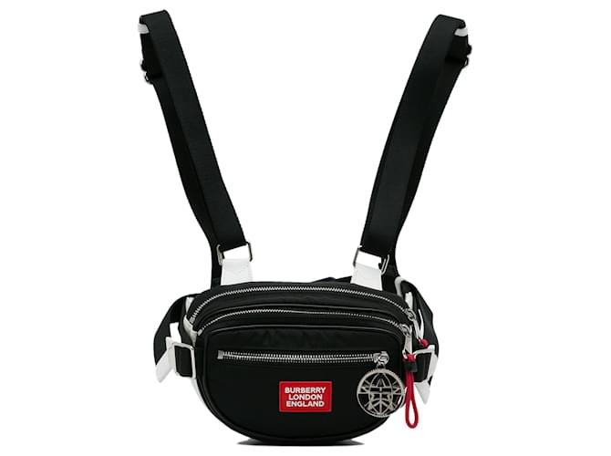 Burberry Black Nylon Belt Bag Cloth  ref.1128465