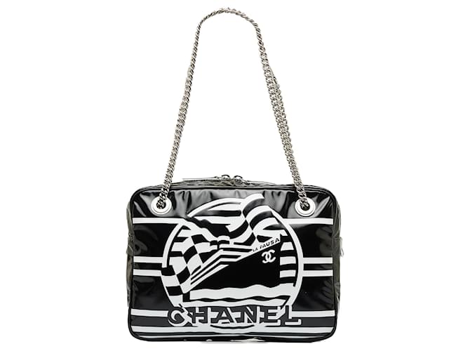 Chanel Black La Pausa Shoulder Bag Plastic  ref.1128471