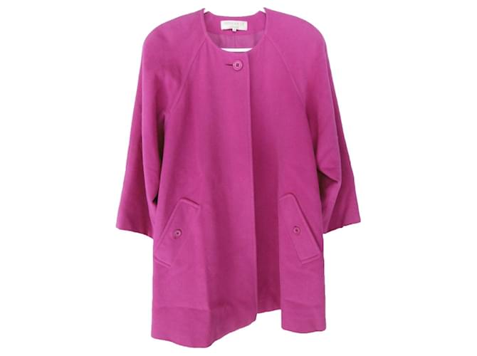 Nina Ricci Coats, Outerwear Pink Wool  ref.1128540