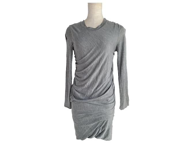 Philipp Plein Dresses Grey Silk  ref.1128541