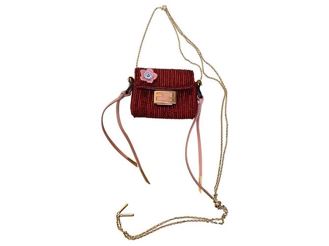 Fendi Picot Bag Red Pearl