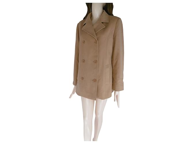 Pierre Balmain Coats, Outerwear Brown Wool  ref.1128686