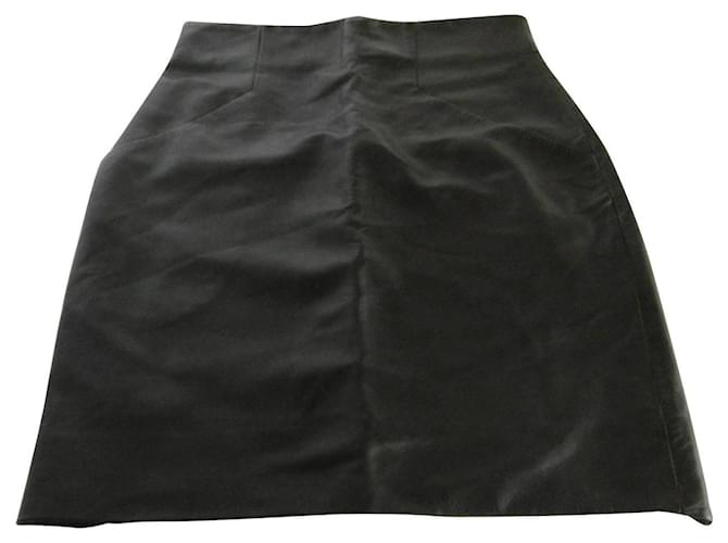 Acne Skirts Black Leather  ref.1128696