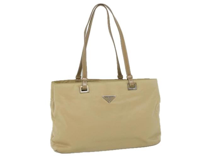 PRADA Tote Bag Nylon Beige Auth 56559 ref.1128732 Joli Closet