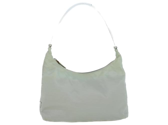 PRADA Shoulder Bag Nylon White Auth bs9087  ref.1128766