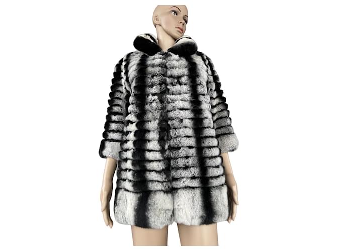 Autre Marque Coats, Outerwear Grey Fur  ref.1128845
