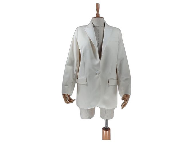 Zadig & Voltaire Wool Blazer Ivory White