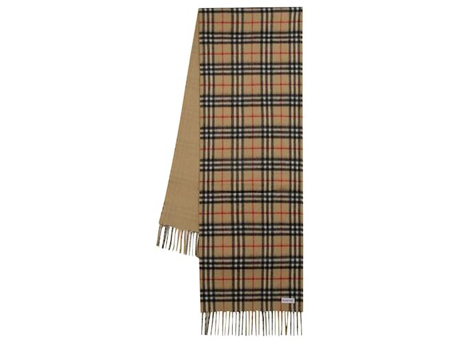 Cachecol Mu Vintage Check - Burberry - Cashmere - Archive Beige Bege  ref.1128868