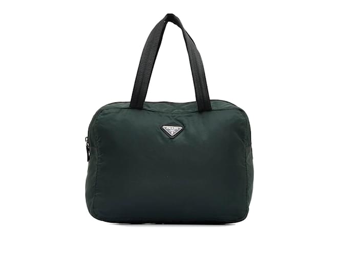Prada Tessuto Handbag B8993 Green Cloth  ref.1128898