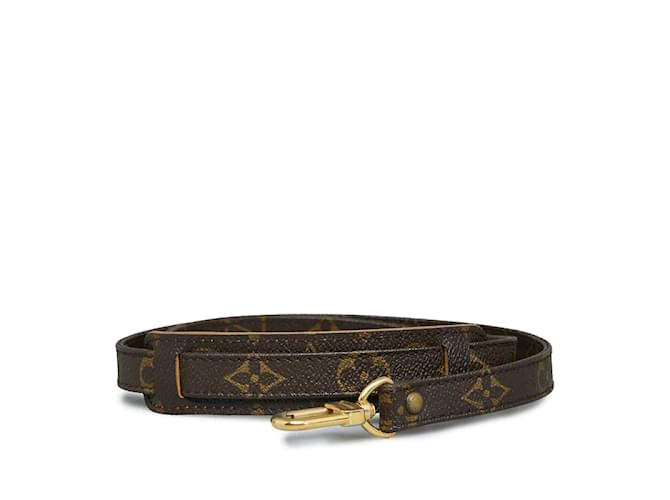 Louis Vuitton monogram shoulder strap Brown Cloth  ref.1128900