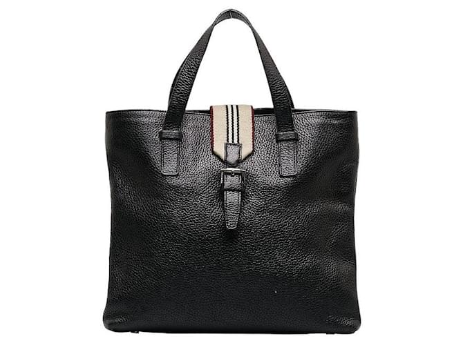 Burberry Leather Tote Bag Black  ref.1128907