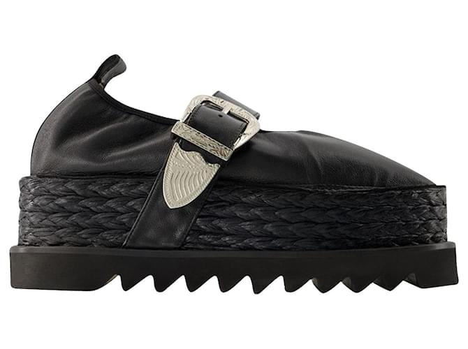 UN J1314 Mocassins - Toga Pulla - Cuir - Noir  ref.1129053