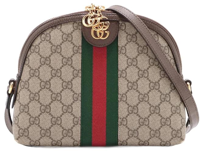 Gucci Sac porté épaule Ophidia GG marron Toile  ref.1129072
