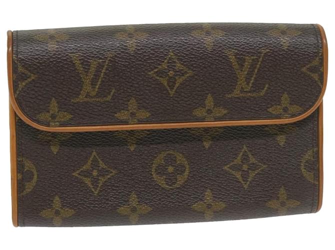 LOUIS VUITTON Monogram Pochette Florentine Gürteltasche M51855 LV Auth ar10600b Monogramm Leinwand  ref.1129171