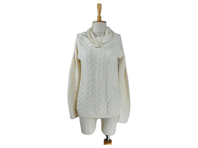 Autre Marque Katia Serafini Kaschmirpullover Weiß 