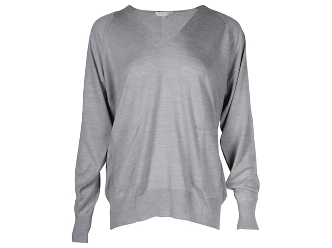 Alexander Wang V-neck Sweater in Grey Wool  ref.1129244
