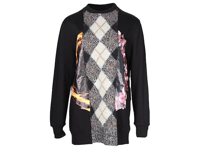 Givenchy Printed Sweater in Black Cotton  ref.1129247