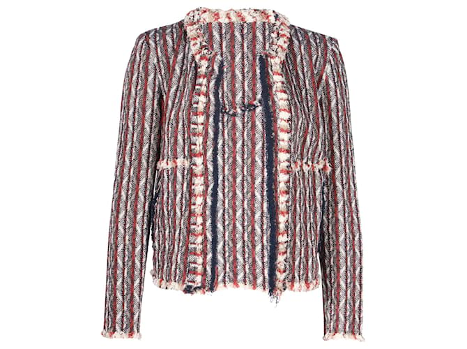 Iro Inland Tweed Jacket in Multicolor Cotton Multiple colors  ref.1129273
