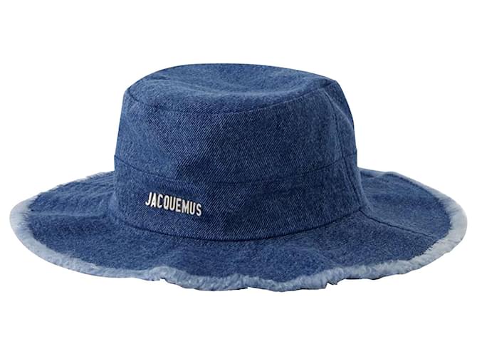 Le Bob Artichaut Bucket Hat - Jacquemus - Cotton - Blue Denim  ref.1129302