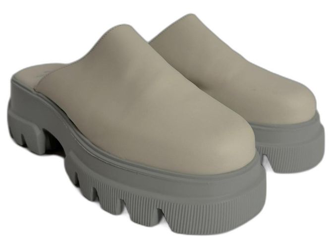 Autre Marque Mules Copenhagen Studios Couro Branco e Cinza 40
