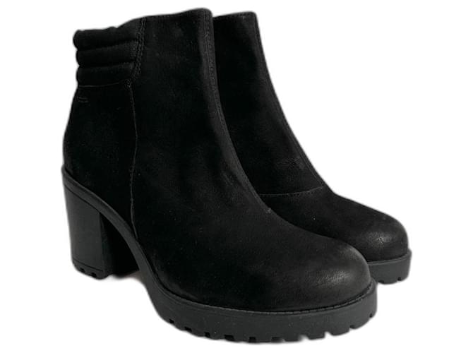 Vagabond Ankle Boots Black Leather  ref.1129355