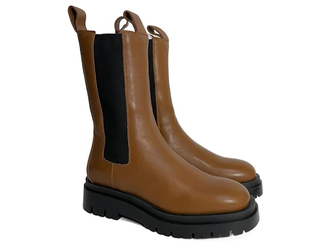 Autre Marque Boots Caramel Leather  ref.1129363