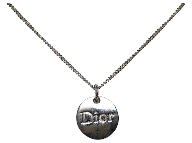 Colar Dior Silver Tons de Prata Metal  ref.1129395