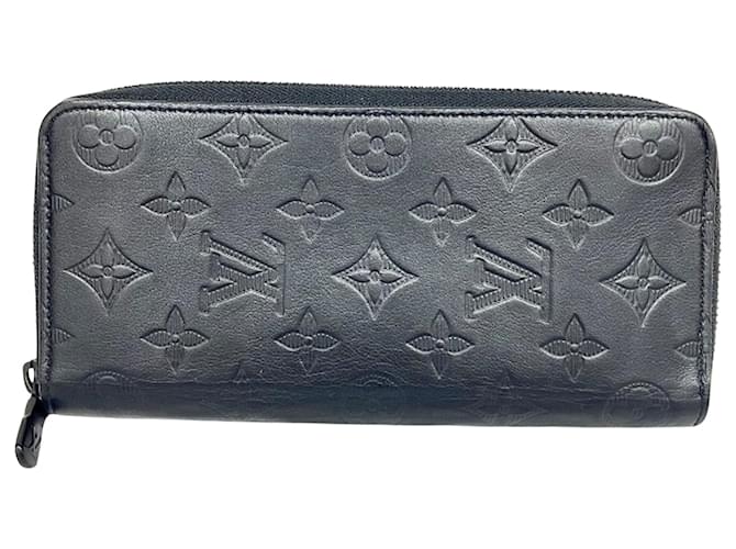 Louis Vuitton Portefeuille zippy Black Leather  ref.1129473