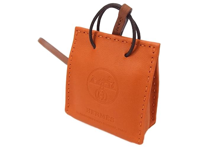 Hermès -- Orange Leather  ref.1129525
