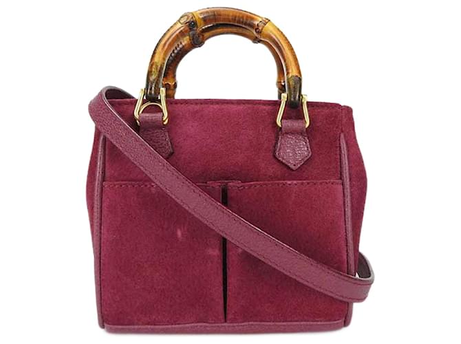 Gucci Bamboo Suede Violet  ref.1129559
