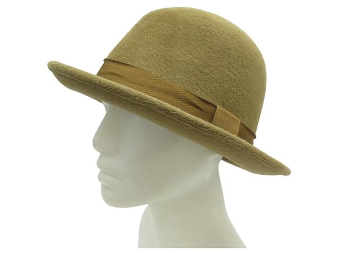 Hermès NEW HERMES HAT IN BEIGE RABBIT FELT T 59 NEW FELT RABBIT HAT CAP  ref.1129684