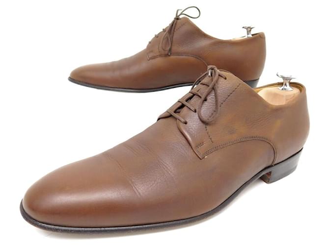SAPATOS JM WESTON 427 Derby 7.5D 41.5 sapatos de couro marrom  ref.1129752