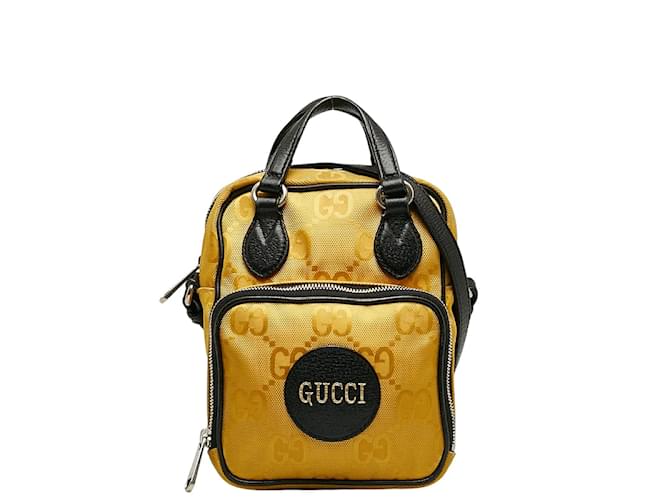 Gucci GG Econyl Off The Grid Crossbody Bag 625850 Yellow Cloth  ref.1129848