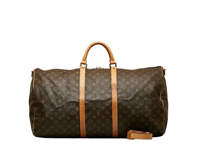 Louis Vuitton Monogramme Keepall 60 Bandoulière M41412 Toile Marron  ref.1129850