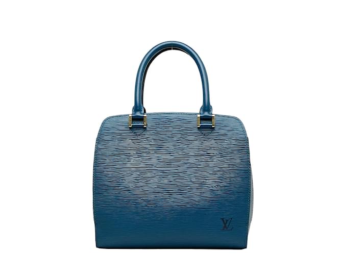 Louis Vuitton Epi Pont-Neuf M52055 Azul Couro  ref.1129852