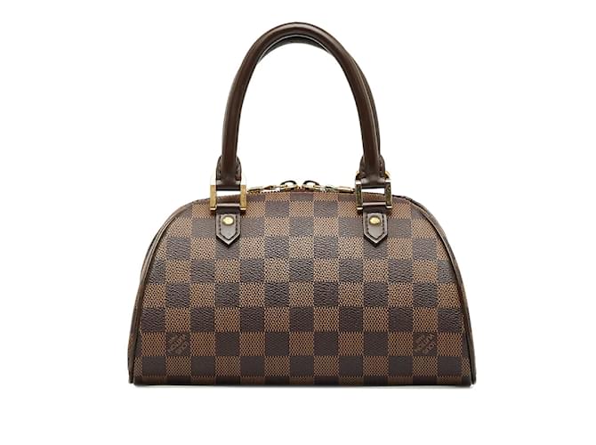 Bolsa de mão Louis Vuitton Damier Ribera Mini N41436 em muito bom estado Marrom Plástico  ref.1129858